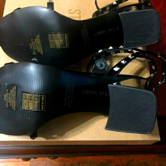 New Authentic Steve Madden Stazie Sandals Patent - Picture 2 of 4